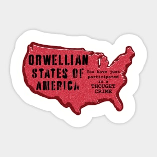 OSA Orwellian States of America Sticker